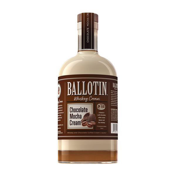 Ballotin Whiskey Ballotin Chocolate Mocha Cream 750 ML Bottle Whiskey