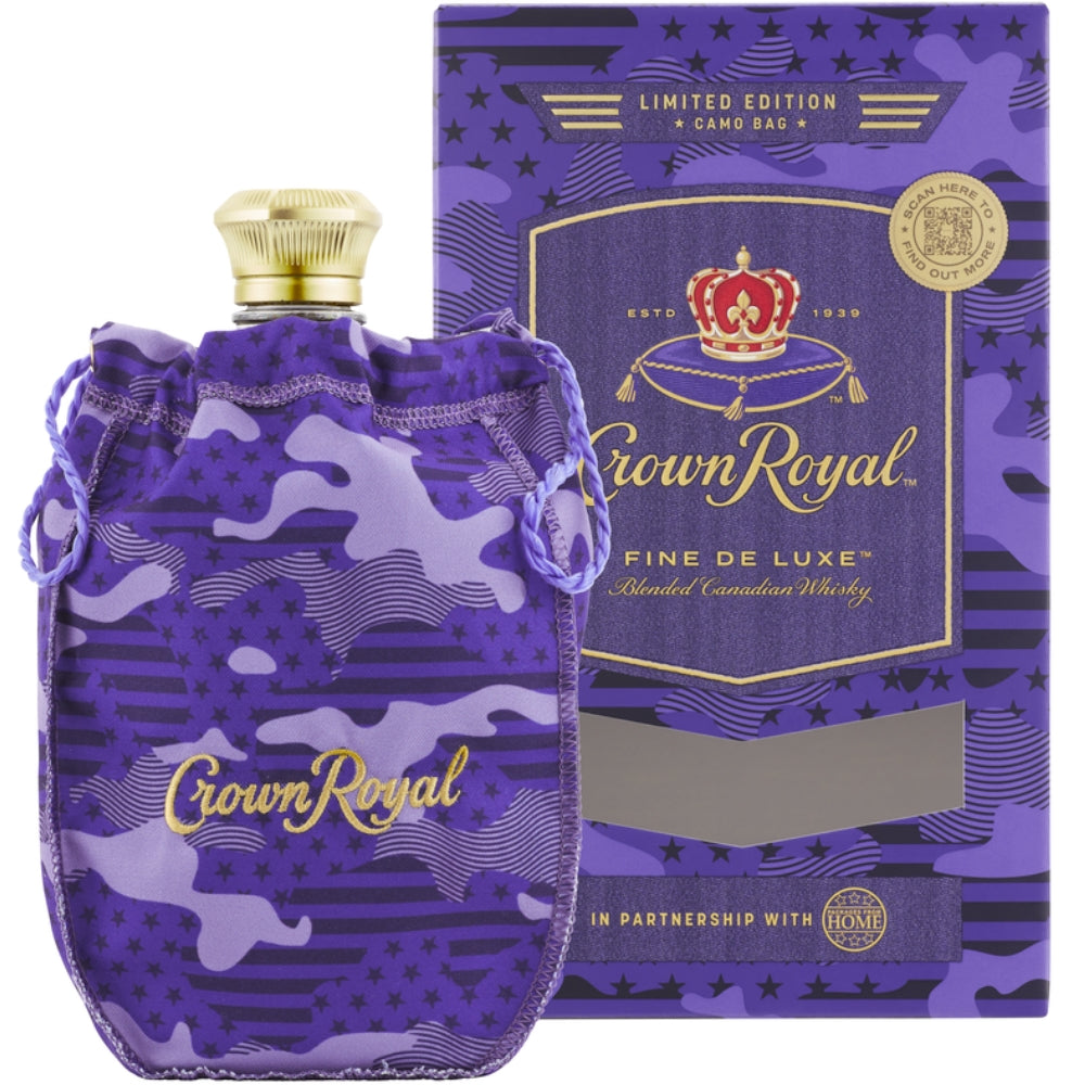 Crown Royal Crown Royal Limited Edition Purple Camo Bag Canadian Whisky