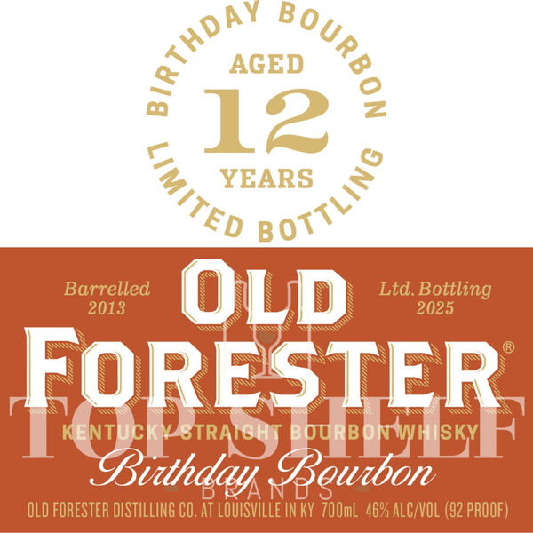 Old Forester Old Forester Birthday Bourbon 2025 Bourbon
