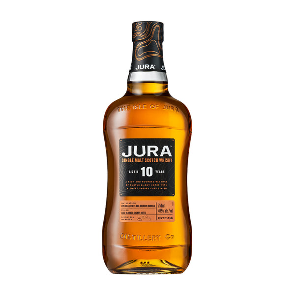 Jura Whisky Jura Scotch Whisky Single Malt 10 Year 750 ML Bottle Scotch Whisky