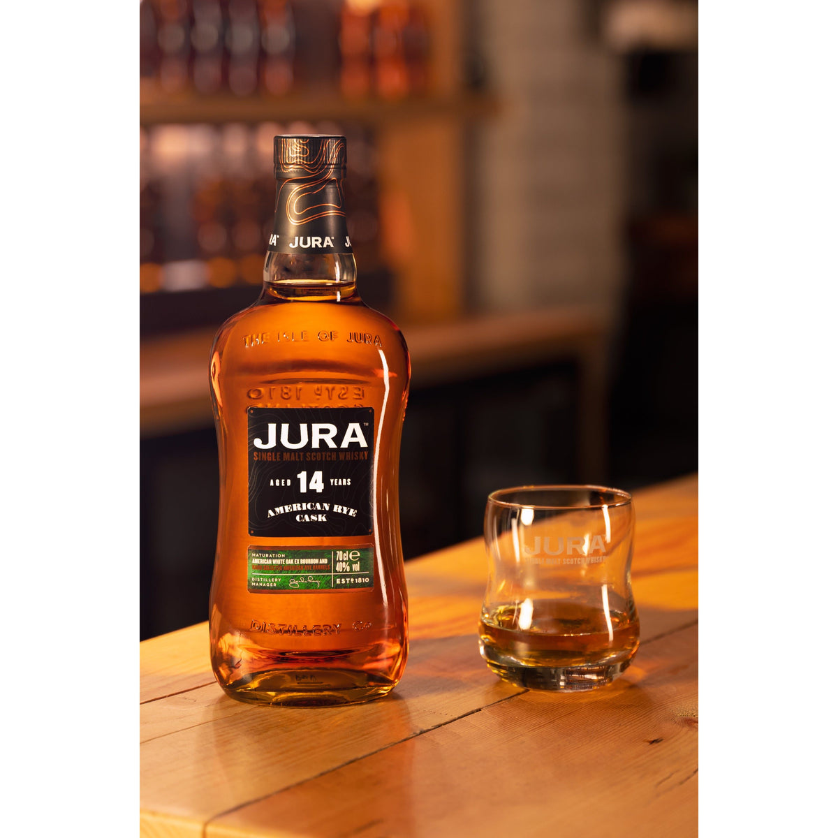 Jura Whisky JURA 14 Years American Rye Cask Single Malt Scotch Whisky