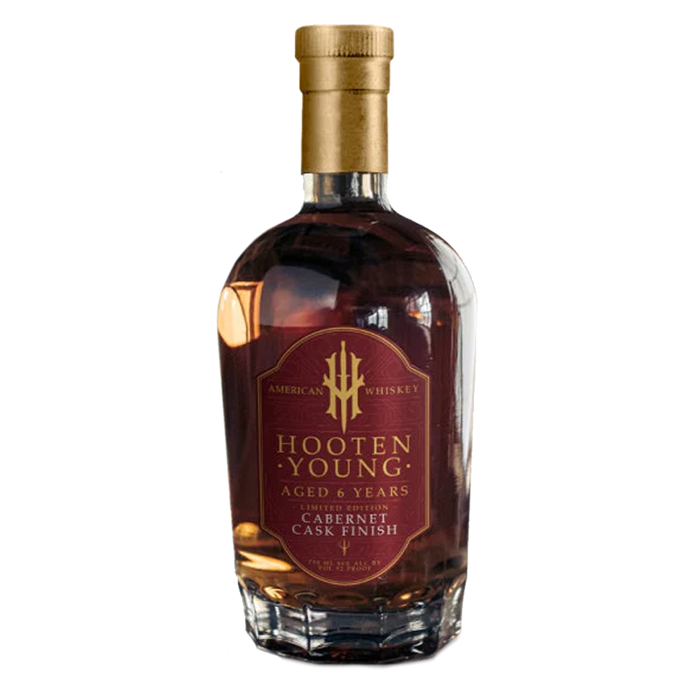 Hooten Young Hooten Young Aged 6 Years Limited Edition Cabernet Cask Finish Signed by Norm Hooten American Whiskey