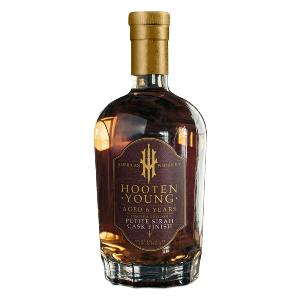 Hooten Young Hooten Young Aged 6 Years Limited Edition Petite Sirah Cask Finish Signed by Norm Hooten American Whiskey