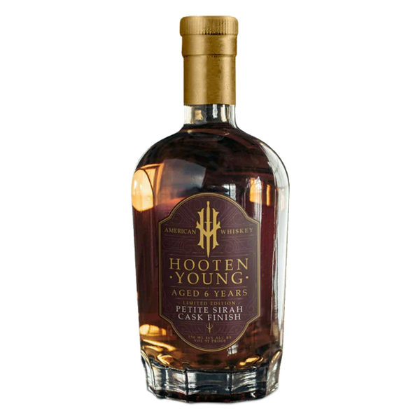 Hooten Young Hooten Young Aged 6 Years Limited Edition Petite Sirah Cask Finish Signed by Norm Hooten American Whiskey