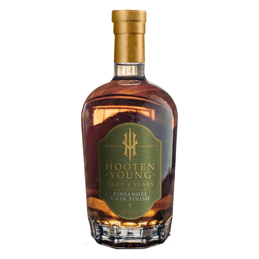 Hooten Young Hooten Young Aged 6 Years Limited Edition Zinfandel Cask Finish Signed by Norm Hooten American Whiskey