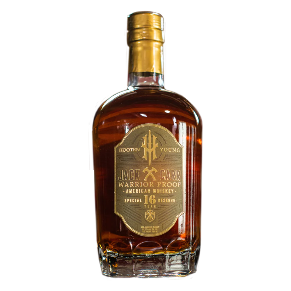 Hooten Young Hooten Young Jack Carr Warrior Proof American Whiskey Special Reserve 16 year Signed by Norm Hooten American Whiskey