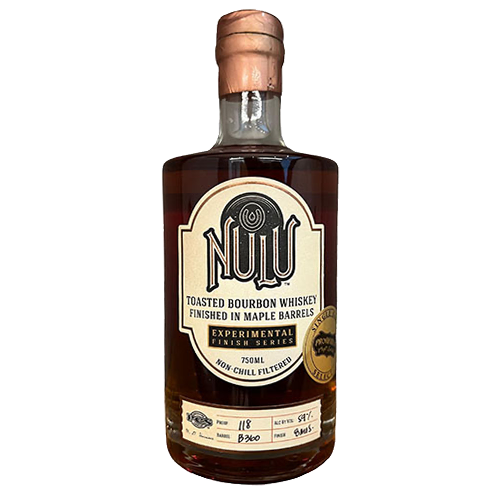 Nulu Nulu Bourbon Whiskey Finished in Maple Barrels Experimental Finish Series Bourbon Whiskey