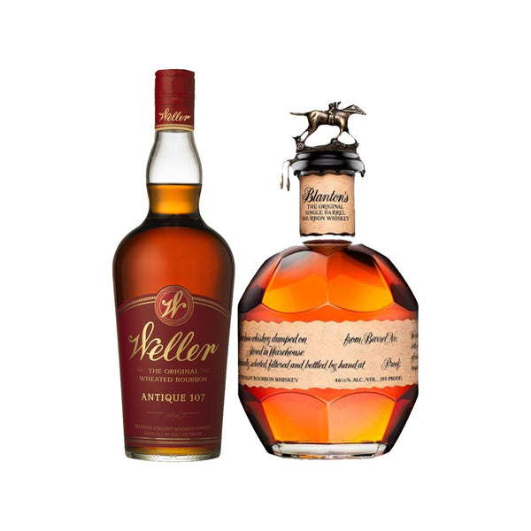 W.L. Weller Weller Antique 107 X Blanton's Single Barrel Bourbon