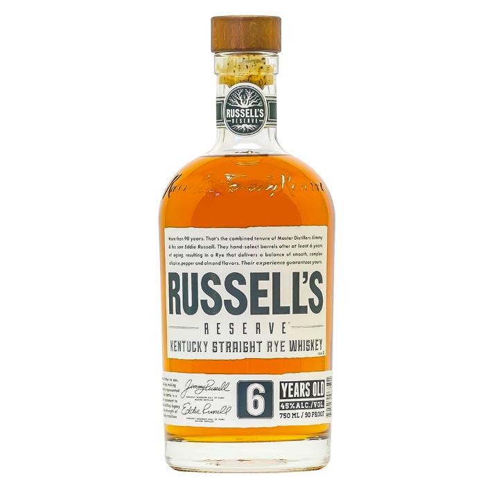 Russell’s Reserve Russell's Reserve Rye Whiskey 6 Years Old Straight Rye Whiskey