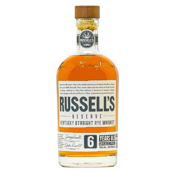 Russell’s Reserve Russell's Reserve Rye Whiskey 6 Years Old Straight Rye Whiskey