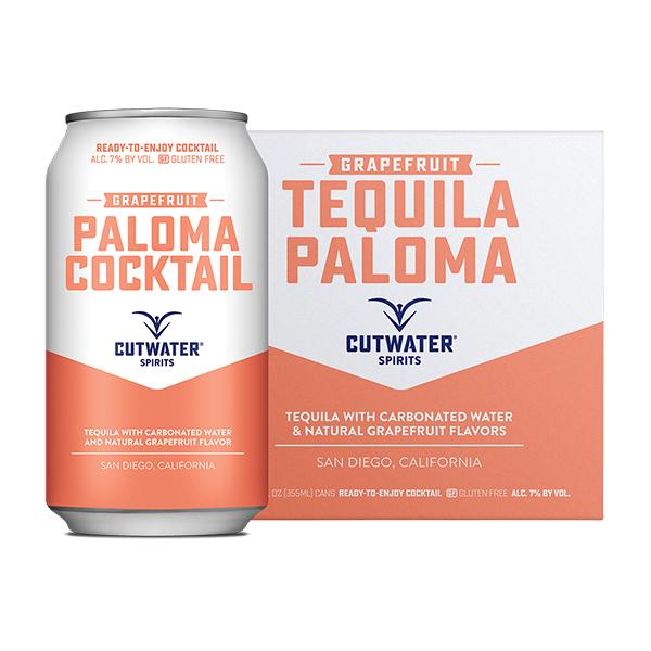 Cutwater Spirits Cutwater Tequila Paloma 4 Pack 12 OZ Cans Cocktail