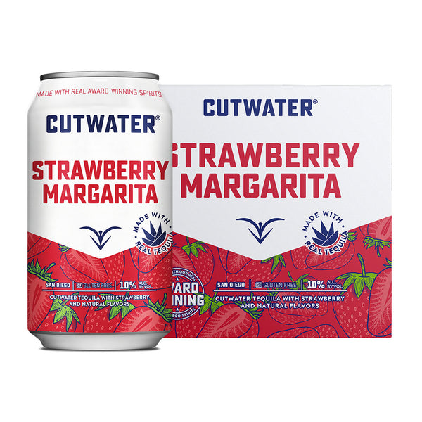 Cutwater Spirits Cutwater Tequila Strawberry Margarita 4 Pack 12 OZ Cans Cocktail