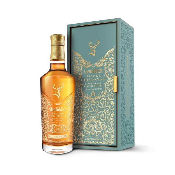 Glenfiddich Glenfiddich Grande Courne Single Malt Scotch Whiskey Cognac Cask Finish Aged 26 Years Scotch Whisky