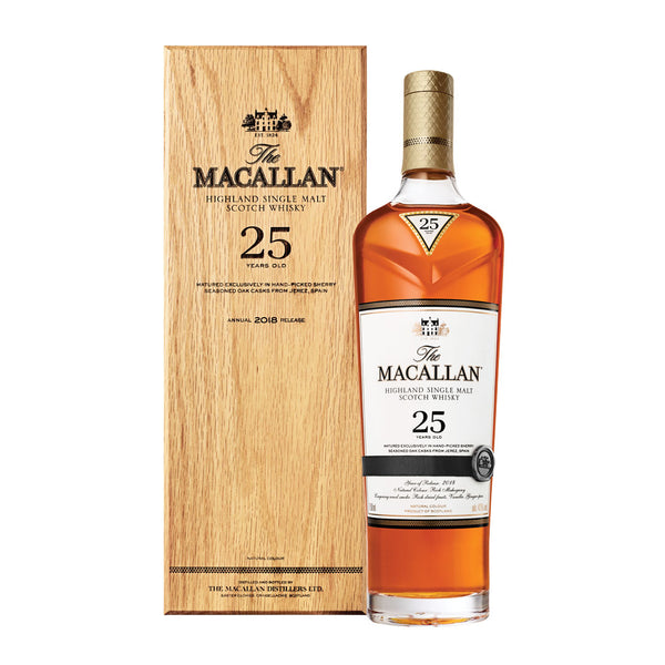 Macallan Macallan Highland Single Malt Scotch Whisky 25 Years Old Single Malt Scotch Whisky