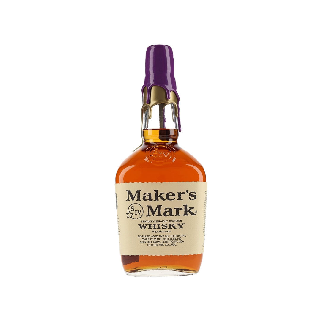Maker's Mark Maker's Mark Los Angeles Lakers Purple and Gold Wax Kentucky Straight Bourbon Whisky