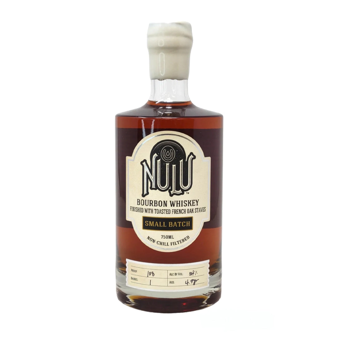 Nulu Nulu Toasted French Oak Staves Small Batch Bourbon Whiskey 750 ML Bottle Bourbon Whiskey
