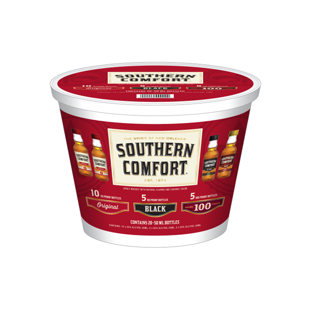 Southern Comfort Southern Comfort Bucket: Original, Black, 100 Proof 20 Pack Whiskey