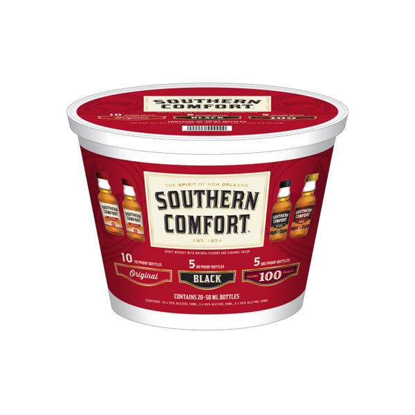 Southern Comfort Southern Comfort Bucket: Original, Black, 100 Proof 20 Pack Whiskey