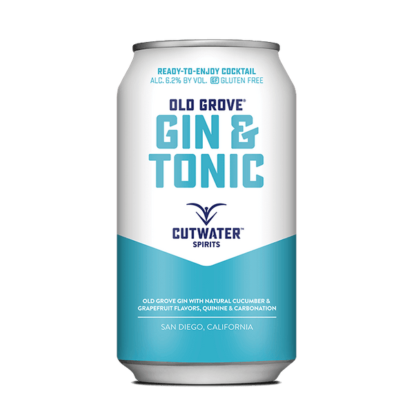 Cutwater Spirits Cutwater Old Grove Gin & Tonic 4 Pack 12 OZ Cans Cocktail