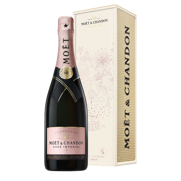 Moet & Chandon Moet & Chandon Imperial Brut Rose With Limited Edition Metal Gift Box Sparkling Wine & Champagne