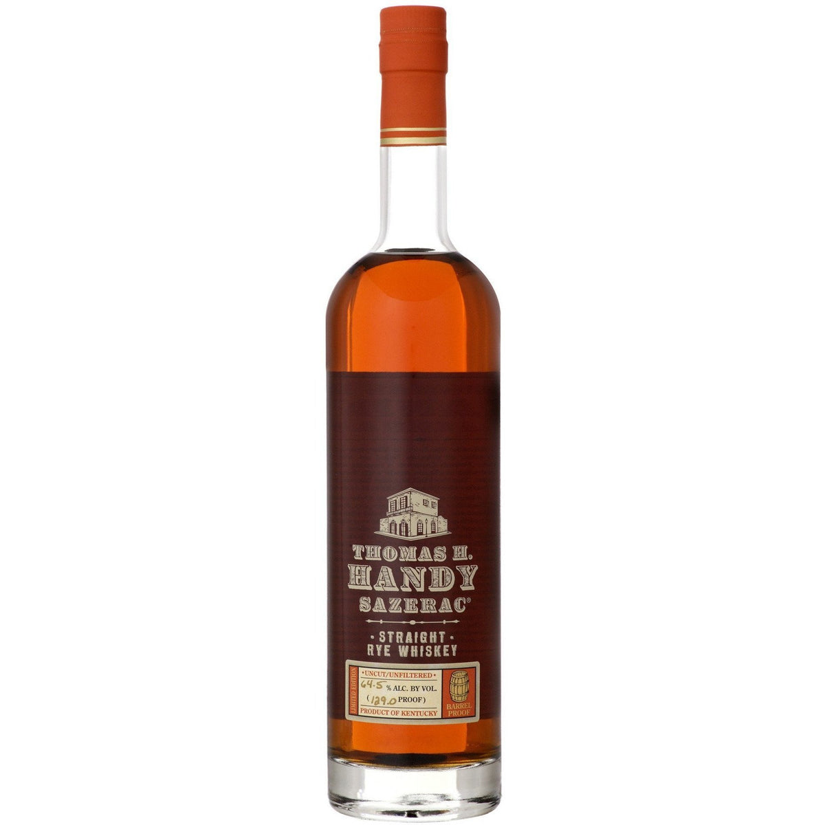 Thomas H. Handy Sazerac Thomas H. Handy Sazerac Straight Rye Whiskey 62.45% 124.9 Proof Whiskey