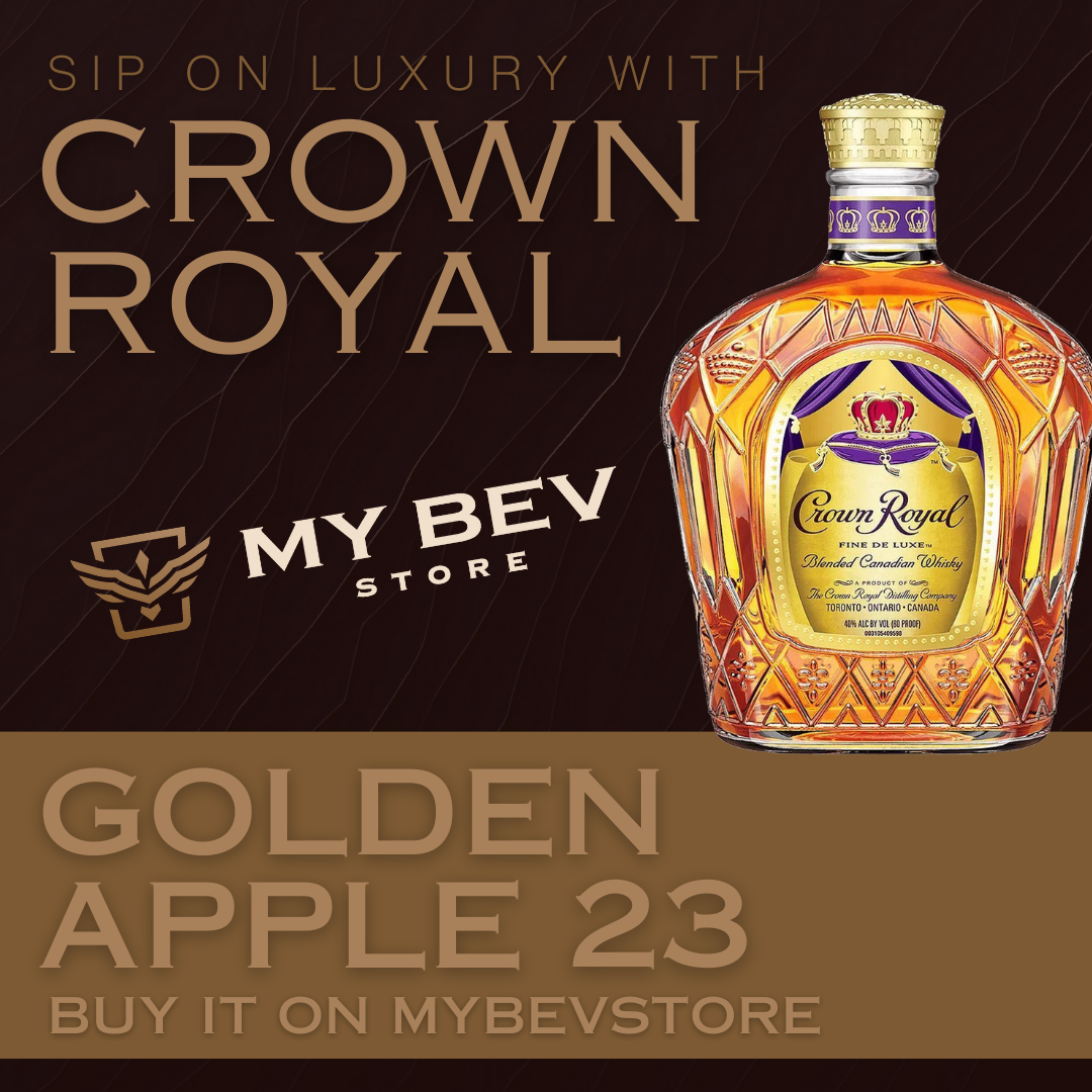 Sip on Luxury with Crown Royal Golden Apple 23 - Buy It on MyBevStore