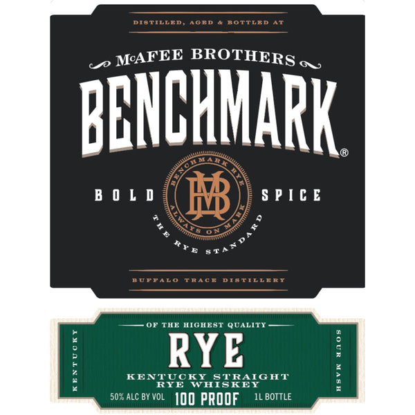 Benchmark Rye Whiskey 1L - My Bev Store