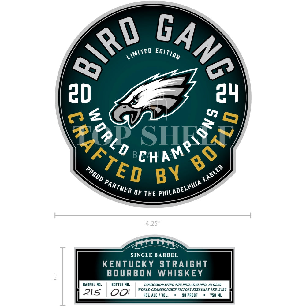 Bird Gang Philadelphia Eagles 2024 Champions Edition Bourbon - My Bev Store