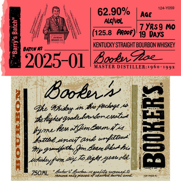 Booker's Bourbon 2025-01 “Barry’s Batch” - My Bev Store