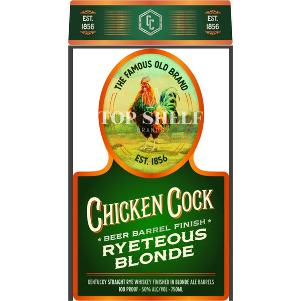 Chicken Cock Whiskey Chicken Cock Ryeteous Blonde 2025 Release Rye Whiskey