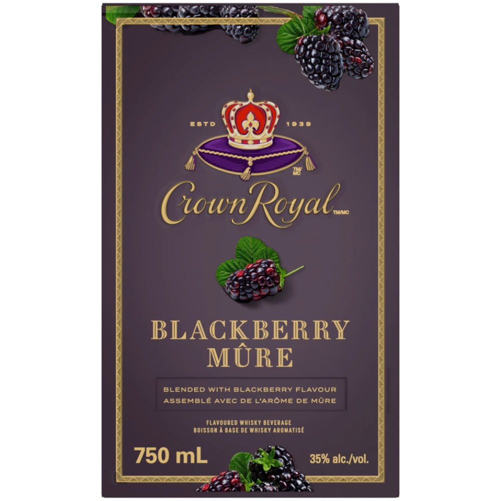 Crown Royal Blackberry Mûre Flavored Whisky - My Bev Store