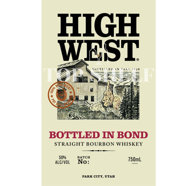 High West Distillery High West Bottled in Bond Bourbon Bourbon