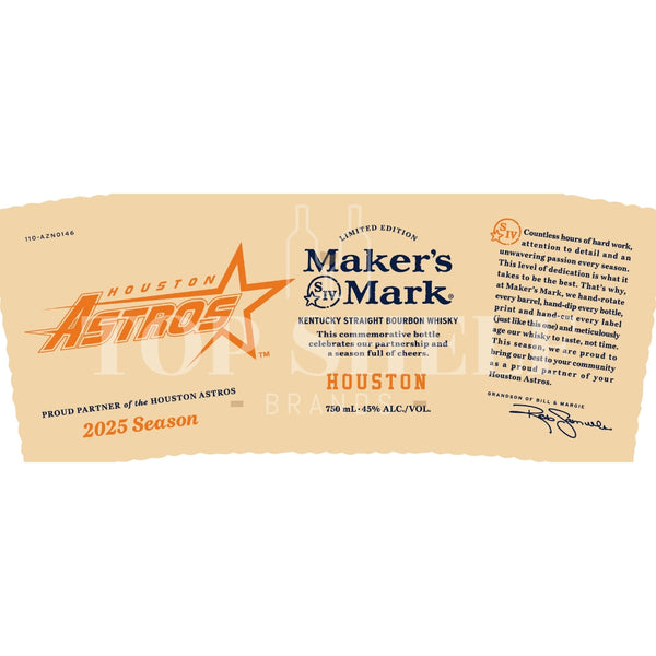 Maker's Mark Maker’s Mark Houston Astros 2025 Season Bourbon Bourbon