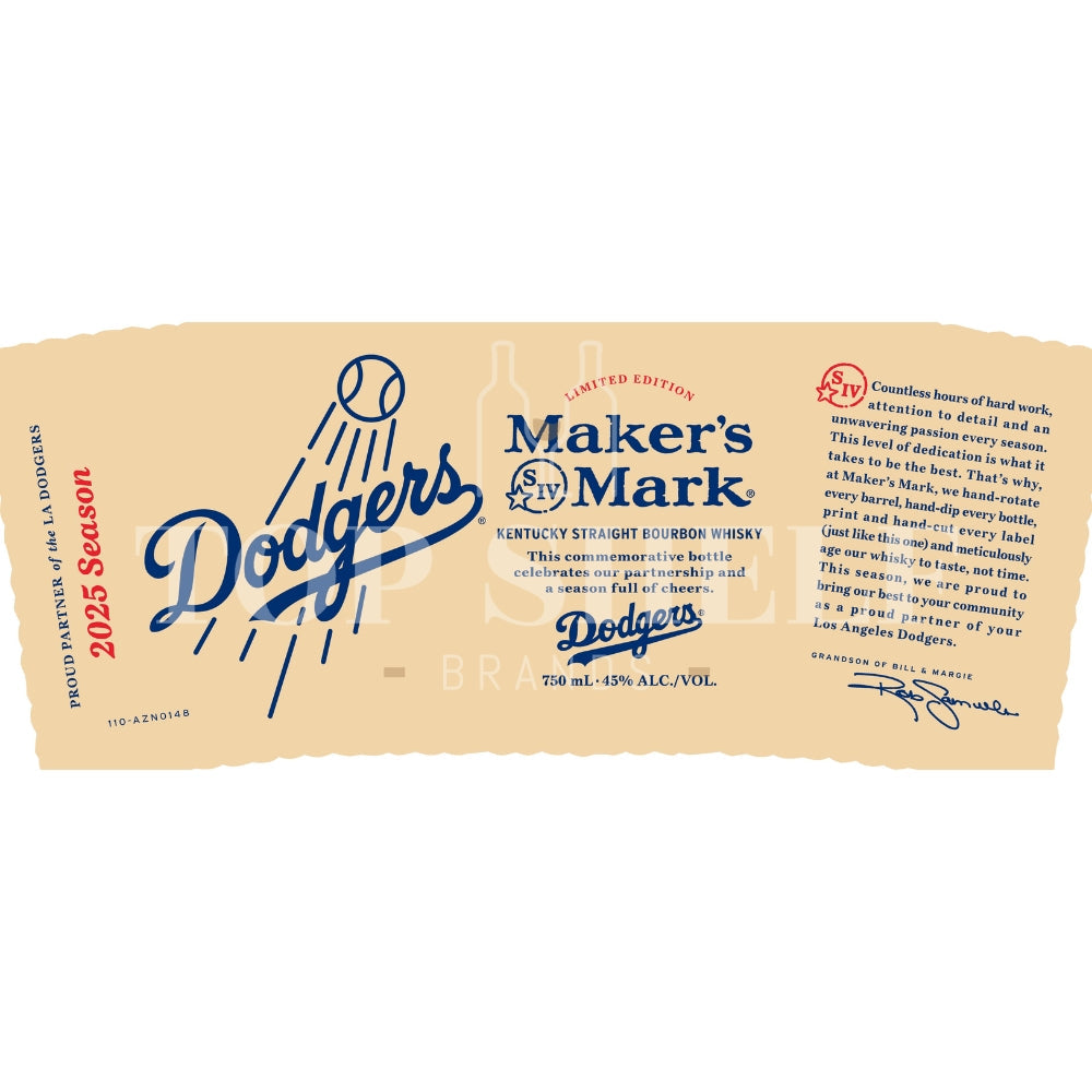 Buy Maker’s Mark LA Dodgers 2025 Season Bourbon Online - My Bev Store