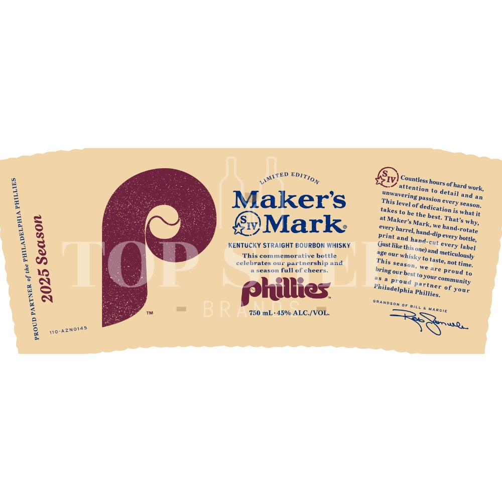 Maker's Mark Maker’s Mark Philadelphia Phillies 2025 Season Bourbon Bourbon