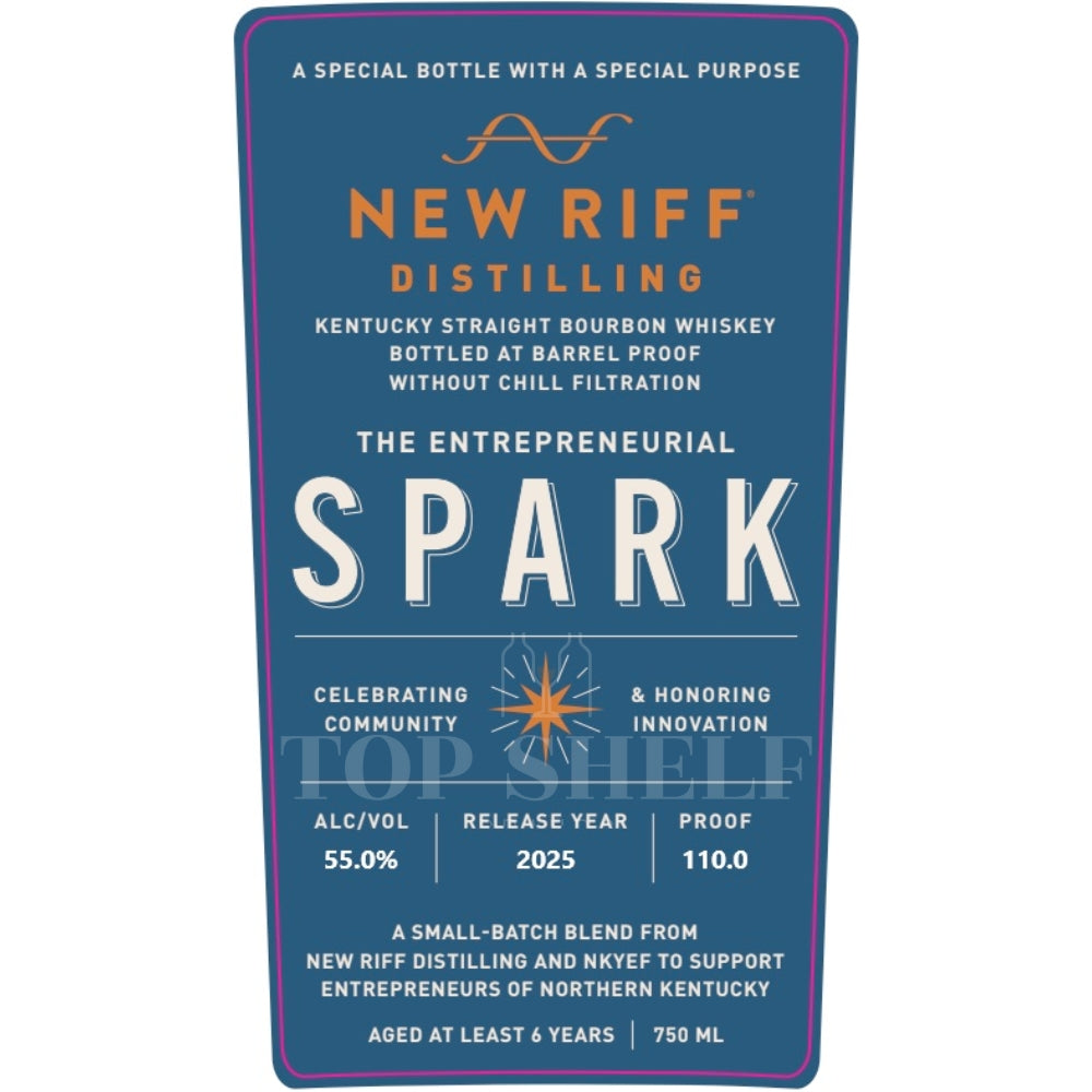 New Riff The Entrepreneurial Spark Bourbon - My Bev Store