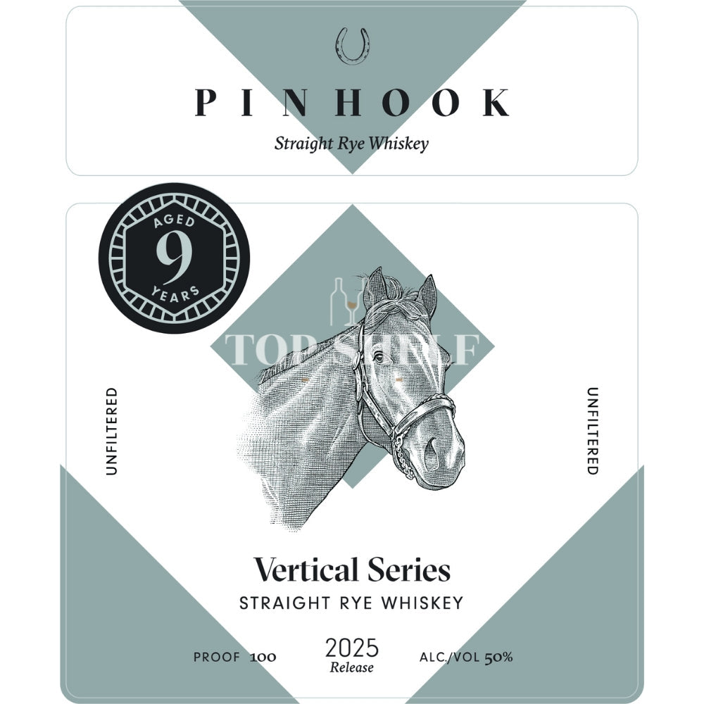 Pinhook Bourbon Pinhook Vertical Series 9 Year Old Rye 2025 Release Rye Whiskey