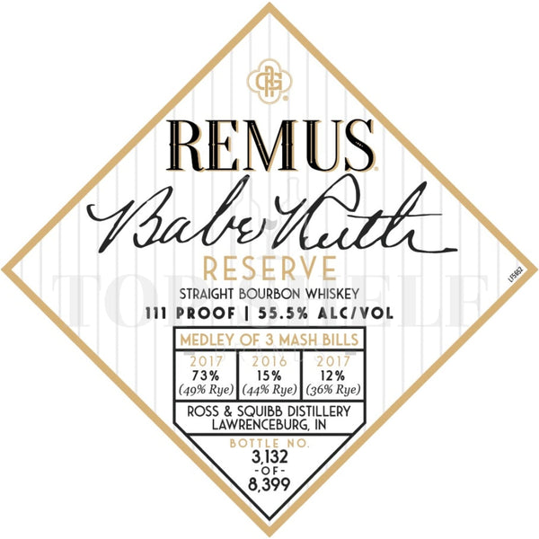 Remus Bourbon Remus Babe Ruth Reserve Batch 2 Bourbon