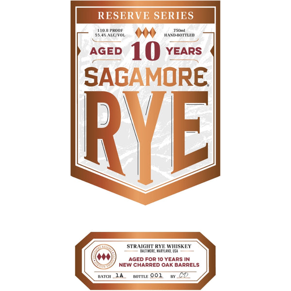 Sagamore Rye 10 Year Old - My Bev Store