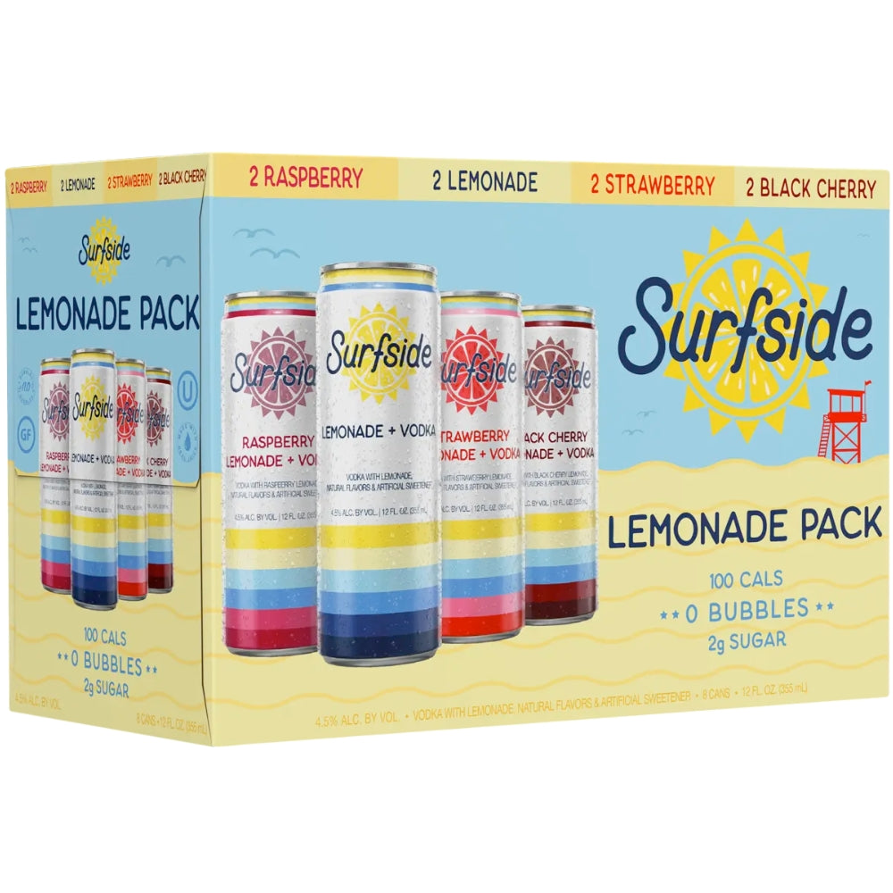 Surfside Surfside Lemonade Variety 8pk Ready-To-Drink Cocktails