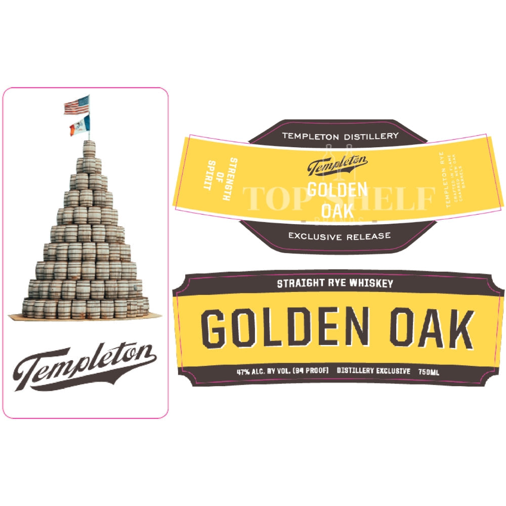 Templeton Golden Oak Straight Rye - My Bev Store