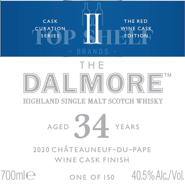 The Dalmore The Dalmore 34 Year Old 2020 Châteauneuf-de-Pape Wine Cask Finish Scotch