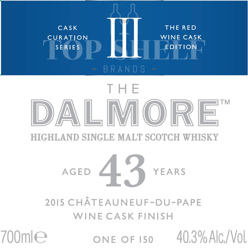 The Dalmore The Dalmore 43 Year Old 2015 Châteauneuf-de-Pape Wine Cask Finish Scotch