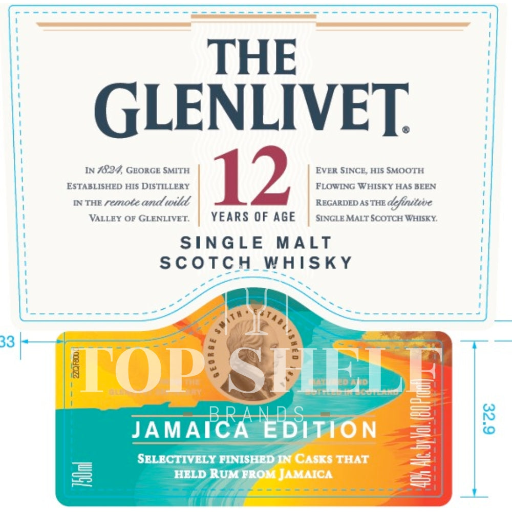 The Glenlivet The Glenlivet Jamaica Edition 12 Year Old Scotch