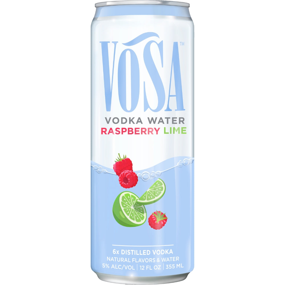 Vosa Raspberry Lime Vodka Water By Kate Upton - My Bev Store