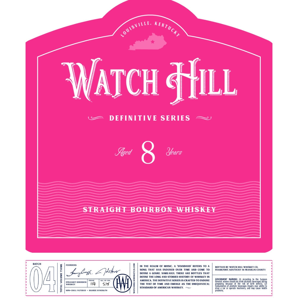 Watch Hill Definitive Series 8 Year Old Bourbon Batch 04 - My Bev Store