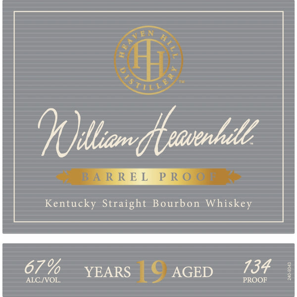 Heaven Hill Distillery William Heavenhill 19 Year Old Barrel Proof Bourbon Bourbon