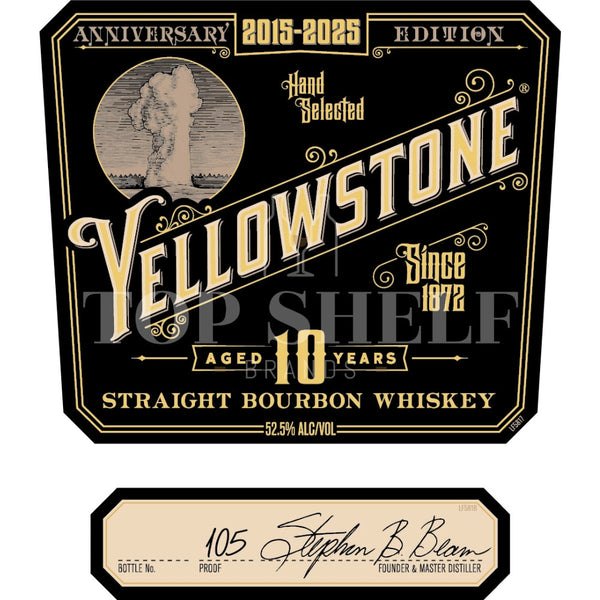 Yellowstone Yellowstone 10th Anniversary Edition Bourbon Bourbon