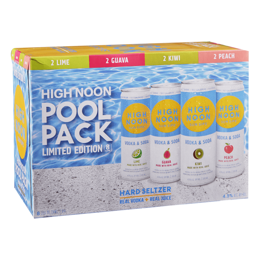 High Noon High Noon Hard Seltzer Pool Variety 8 Pack Hard Seltzer