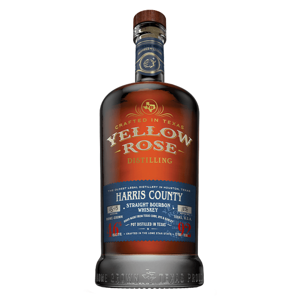 Yellow Rose Yellow Rose Distilling Straight Bourbon Whiskey Harris County Pot 92 Proof Bourbon Whiskey